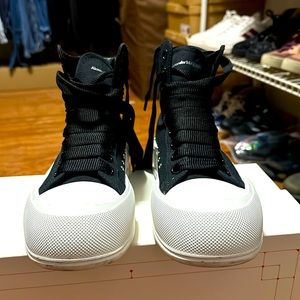 Alexander McQueen HIGH-TOP DECK PLIMSOLL